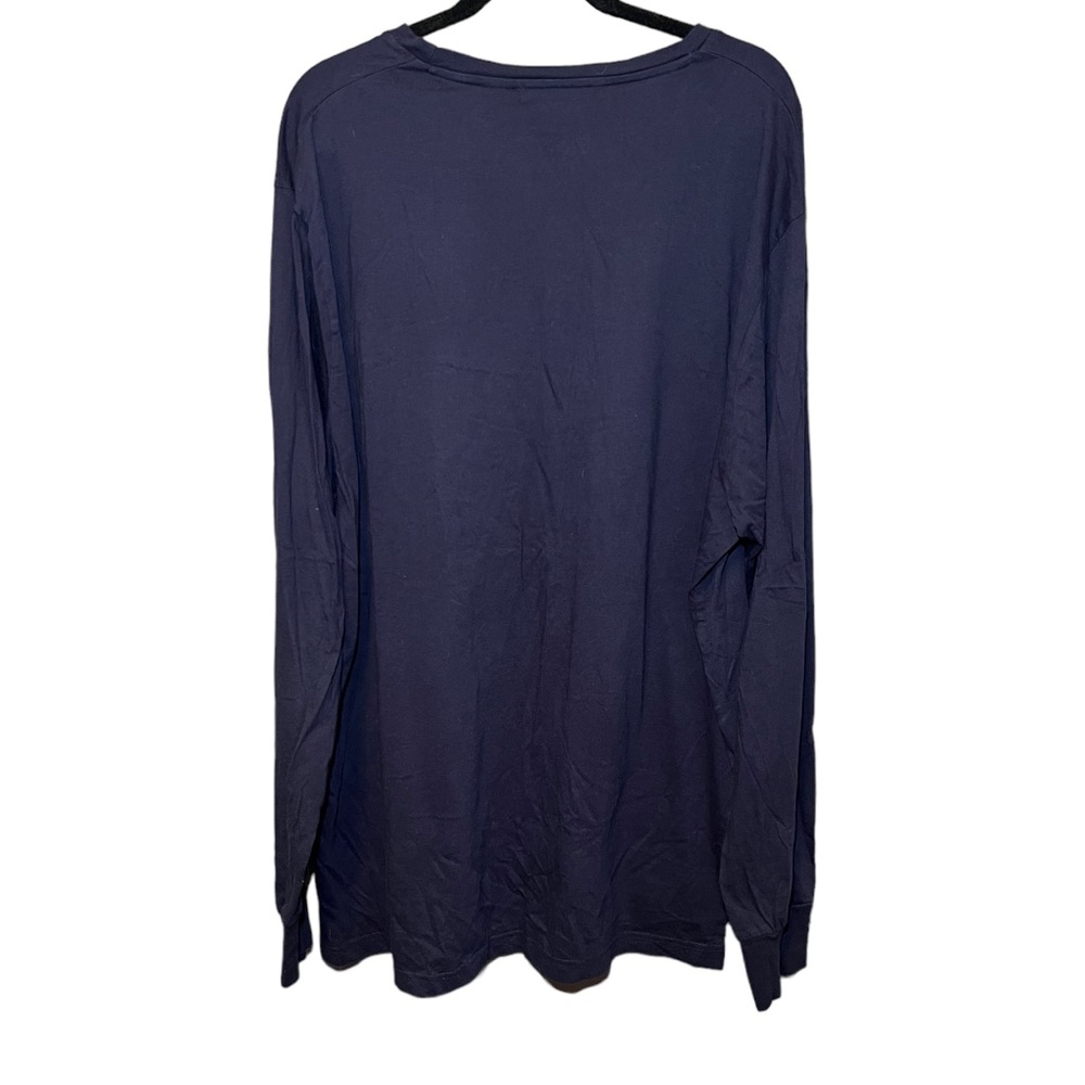 トップス Sean John L/S Tee Navy NWT Sean John Collection Navy Blue Spell Out Long Sleeve
